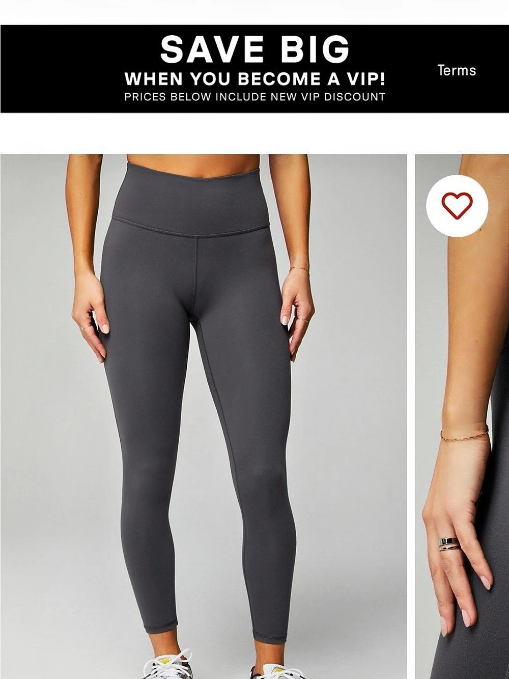 Fabletics Oasis PureLuxe High-Waisted Women's Gray Leggings Like New